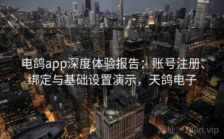 电鸽app深度体验报告：账号注册、绑定与基础设置演示，天鸽电子