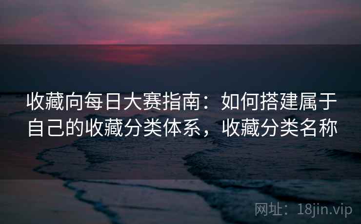 收藏向每日大赛指南：如何搭建属于自己的收藏分类体系，收藏分类名称