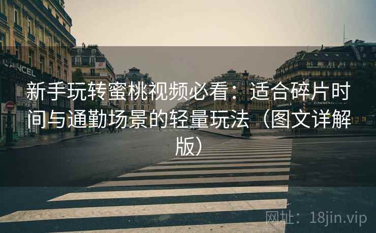 新手玩转蜜桃视频必看:适合碎片时间与通勤场景的轻量玩法(图文详解版) 新手玩转蜜桃视频必看:适合碎片时间与通勤场景的轻量玩法(图文详解版)