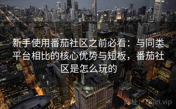 新手使用番茄社区之前必看：与同类平台相比的核心优势与短板，番茄社区是怎么玩的