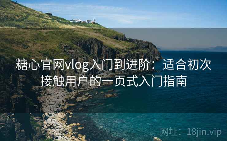 糖心官网vlog入门到进阶：适合初次接触用户的一页式入门指南