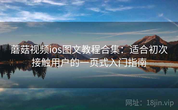 蘑菇视频ios图文教程合集：适合初次接触用户的一页式入门指南