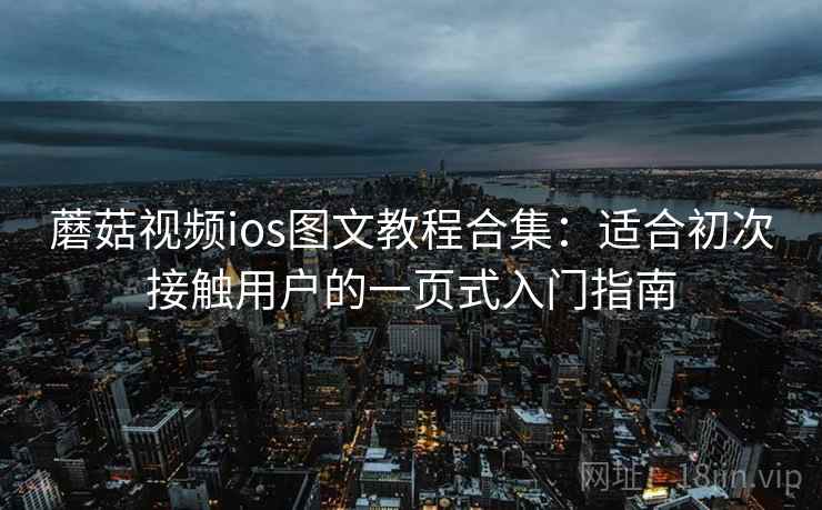 蘑菇视频ios图文教程合集:适合初次接触用户的一页式入门指南 蘑菇视频ios图文教程合集:适合初次接触用户的一页式入门指南
