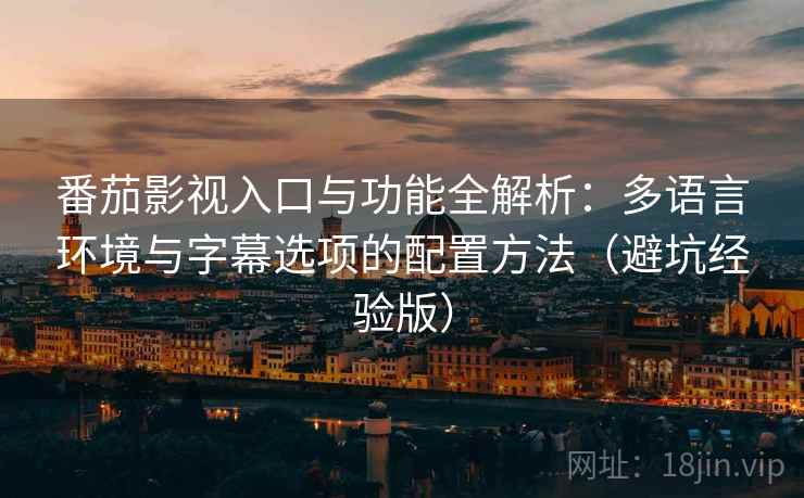 番茄影视入口与功能全解析：多语言环境与字幕选项的配置方法（避坑经验版）