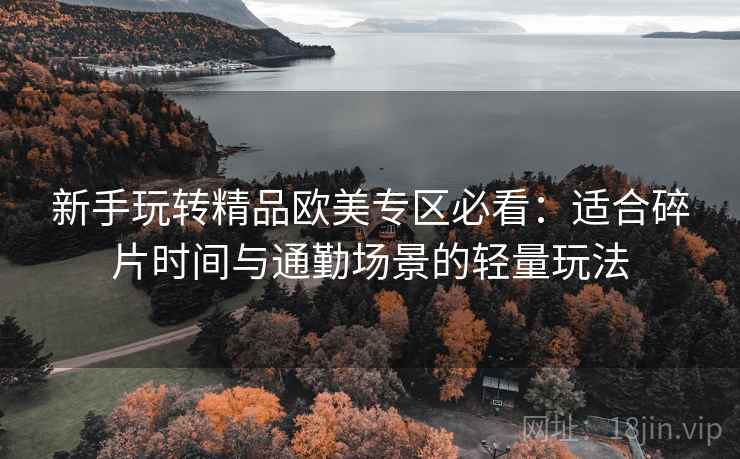 新手玩转精品欧美专区必看：适合碎片时间与通勤场景的轻量玩法