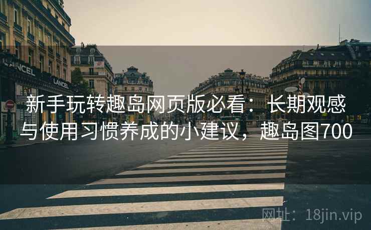 新手玩转趣岛网页版必看：长期观感与使用习惯养成的小建议，趣岛图700