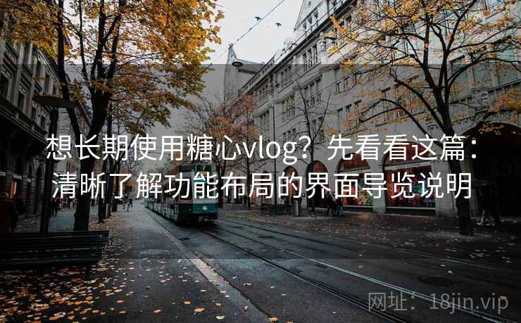 想长期使用糖心vlog？先看看这篇：清晰了解功能布局的界面导览说明