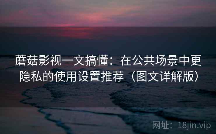 蘑菇影视一文搞懂：在公共场景中更隐私的使用设置推荐（图文详解版）