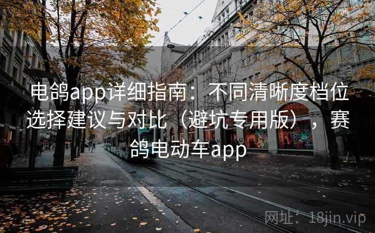 电鸽app详细指南:不同清晰度档位选择建议与对比(避坑专用版),赛鸽电动车app 电鸽app详细指南:不同清晰度档位选择建议与对比(避坑专用版),赛鸽电动车app
