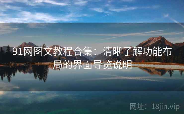 91网图文教程合集:清晰了解功能布局的界面导览说明 91网图文教程合集:清晰了解功能布局的界面导览说明